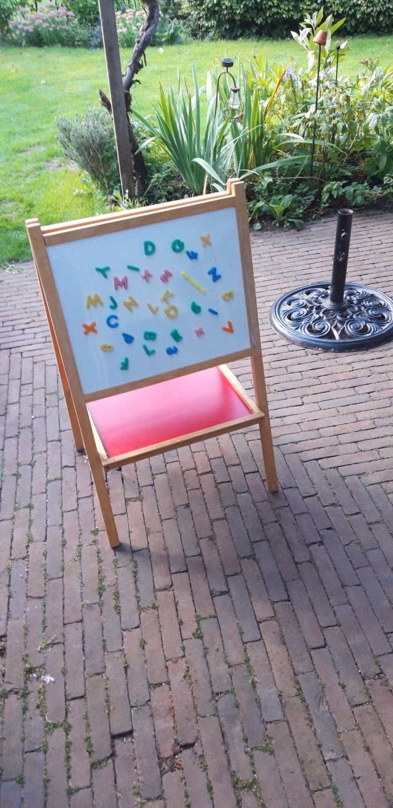kinderschoolbord, Ophalen, Gebruikt, Krijtbord