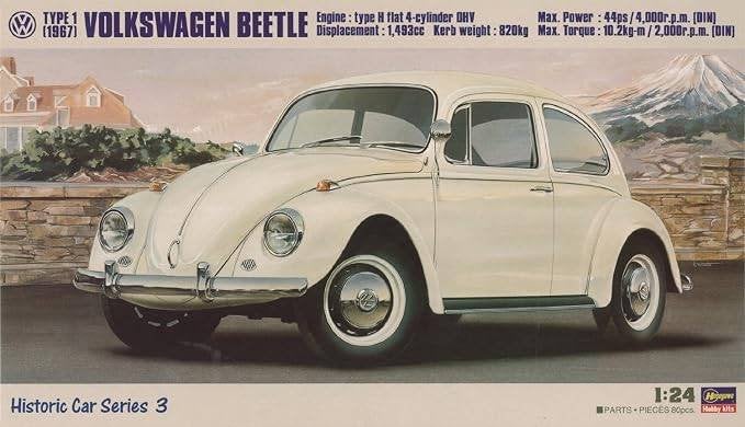 Modelbouwpakket Faller Hasegawa 1:24 Volkswagen Beetle 1967, Overige merken, Auto, Groter dan 1:32, Nieuw