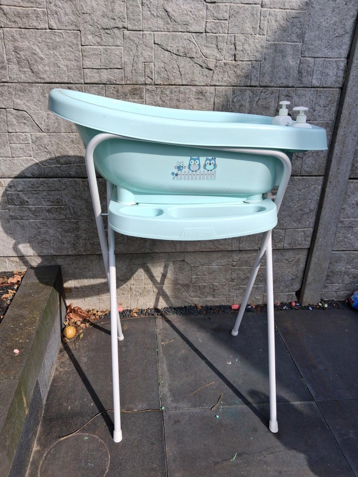 babybadje met standaard, Ophalen, Zo goed als nieuw, Badje, Bébé-jou