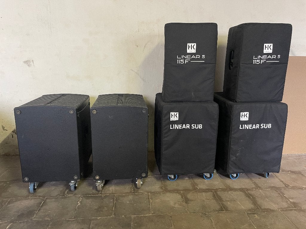 HK audio Linear 3 en Linear 5, Audio, Tv en Foto, Luidsprekers, Gebruikt, Speakerset, Ophalen, 150 watt of meer
