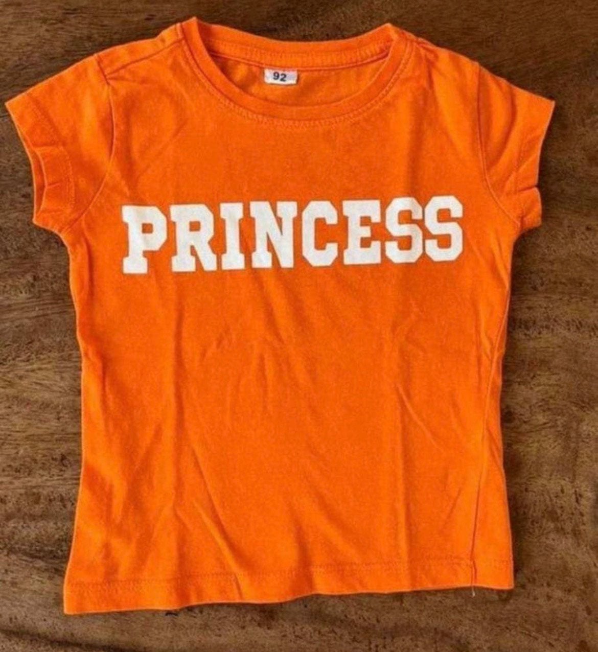 T-shirt mt 92 oranje NL, Ophalen of Verzenden, Zo goed als nieuw, Meisje, Shirt of Longsleeve
