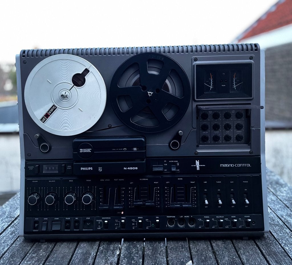 Philips hifi bandrecorder N4506 (met handleiding), Audio, Tv en Foto, Ophalen of Verzenden, Bandrecorder, Met banden
