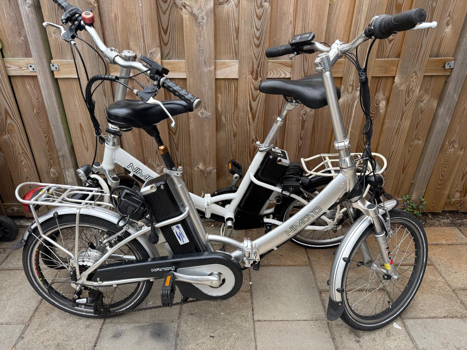 2x Elektrische vouwfietsen set zgan, Fietsen en Brommers, Fietsen | Vouwfietsen, Zo goed als nieuw, Overige merken, 20 inch of meer