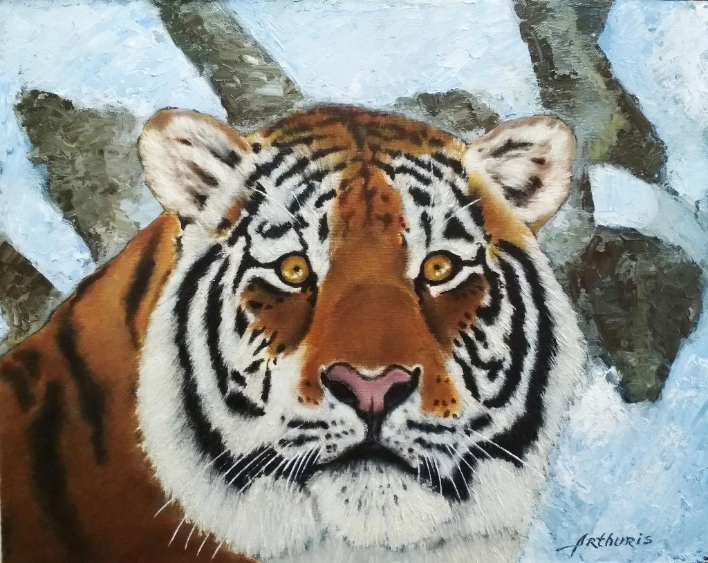 "Tijger" Schilderij, Verzenden