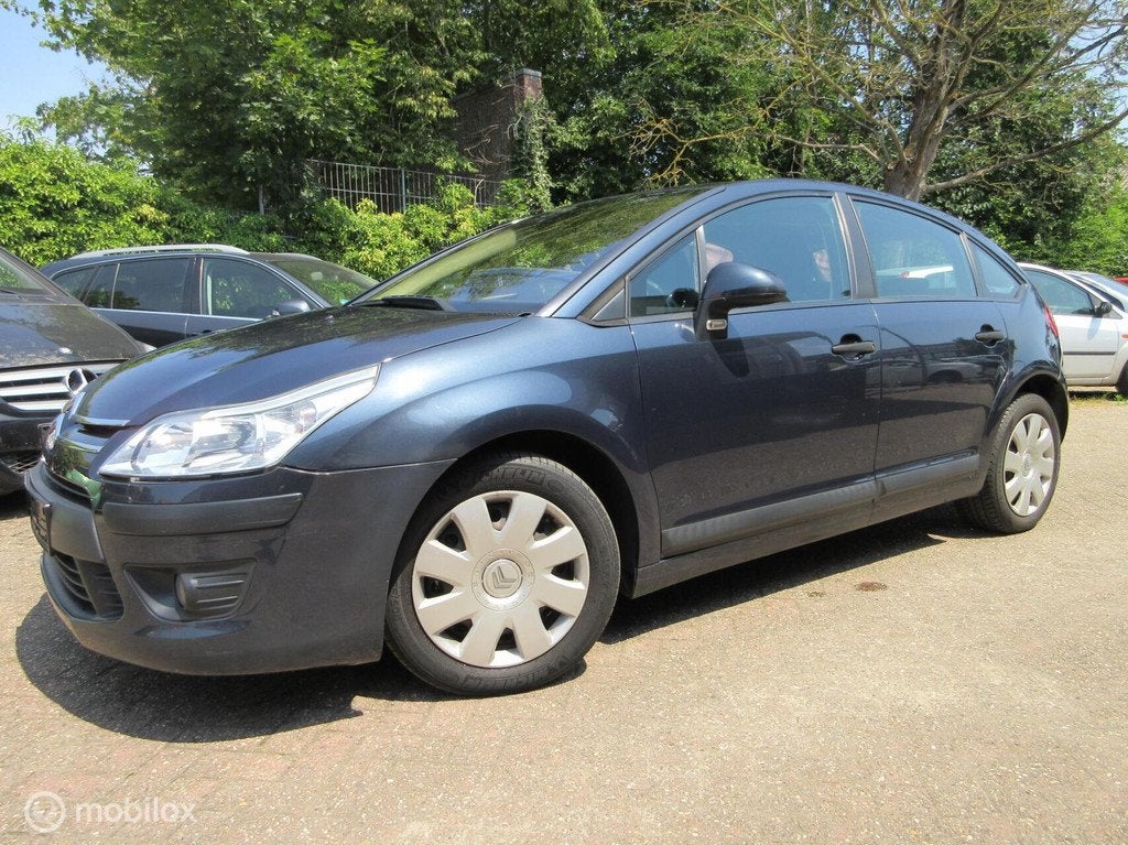 Citroen C4 Diesel / 2008 / 1.6 / 187732km / Airco / 5drs / B, Auto's, Citroën, Stof, Zwart, Blauw, Bedrijf