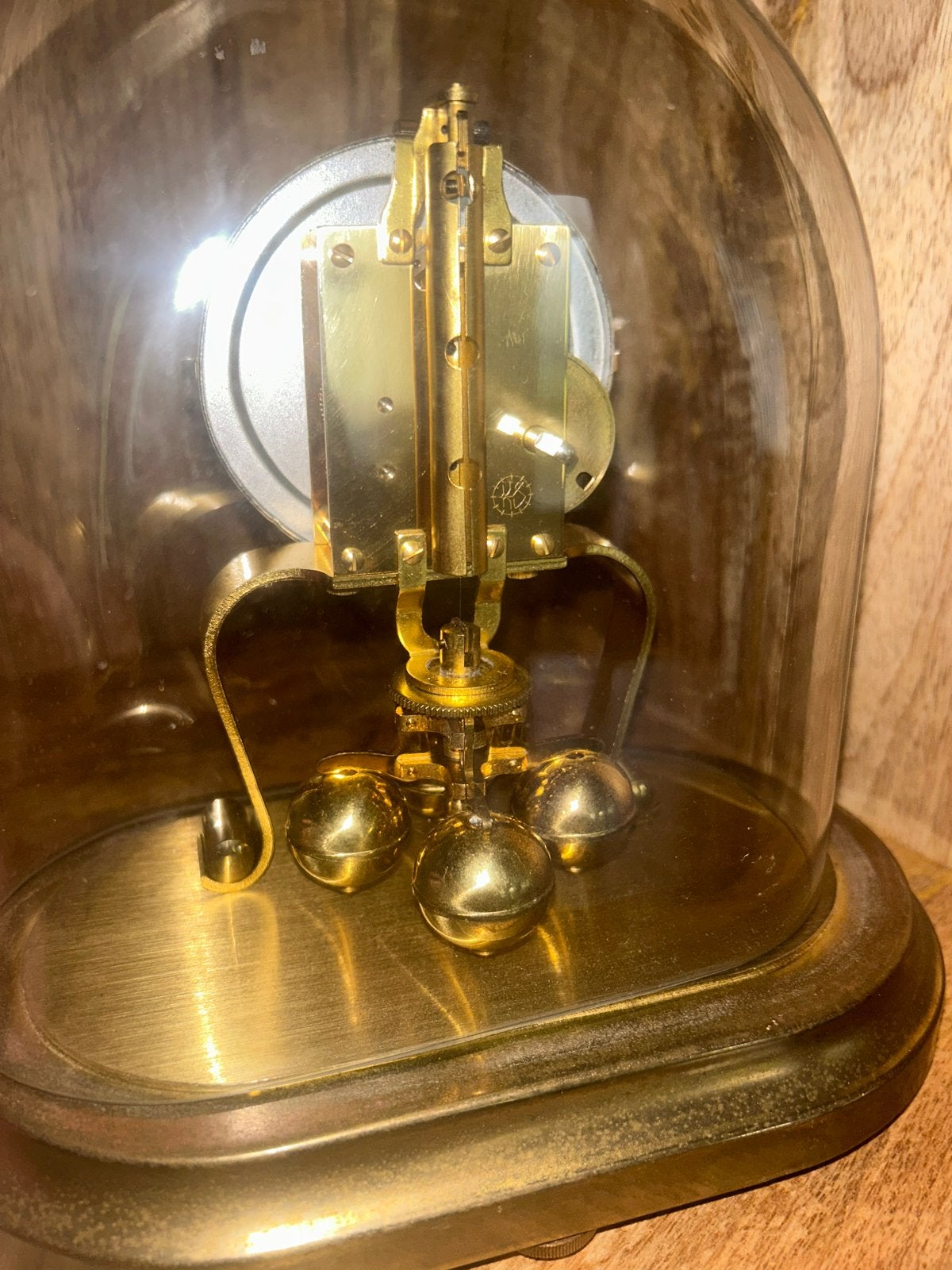 Kern 400 Dagen Klok - Vintage Torsiependule onder Stolp, Ophalen of Verzenden