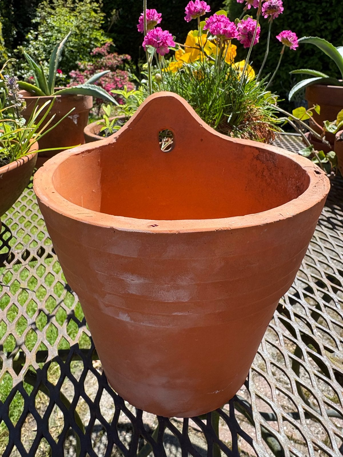 Nieuwe Terracotta Muur Bloempot - Wandbloempot, Tuin en Terras, Ophalen of Verzenden, Overige vormen, Terracotta, Binnen