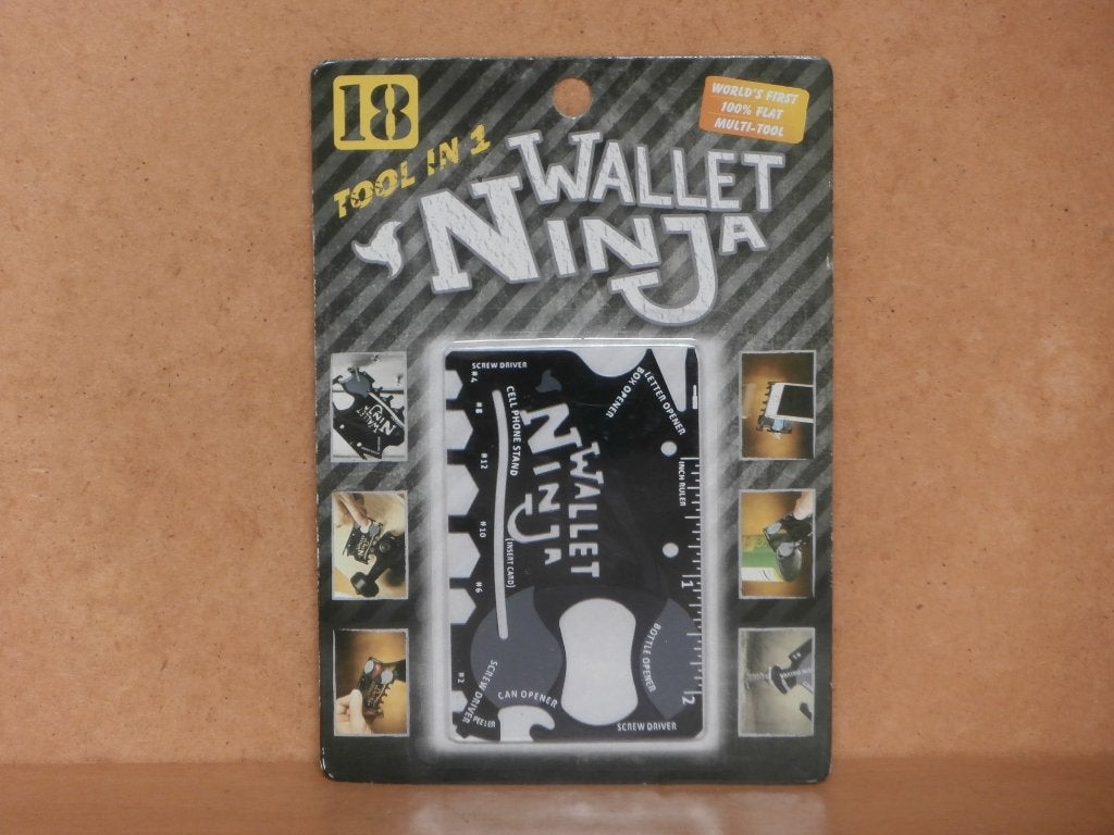 Wallet Ninja 18-1 tool multitool Creditcard past portemonnee