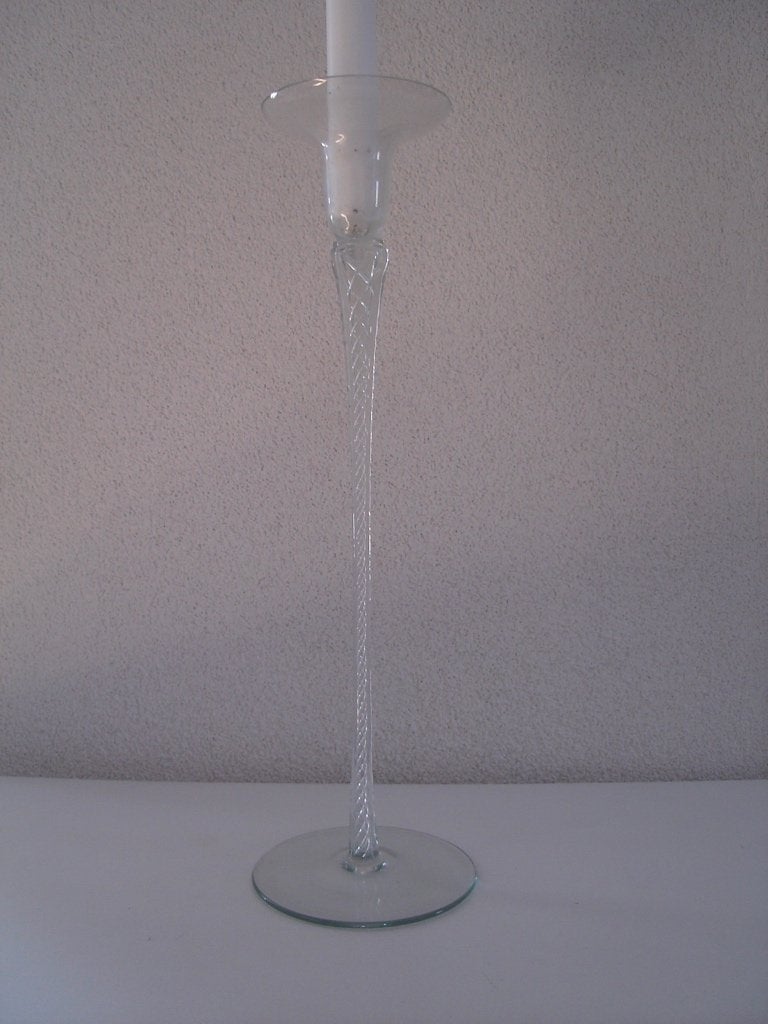 kandelaar kristal, Ophalen of Verzenden, Zo goed als nieuw, Overige materialen, Minder dan 25 cm