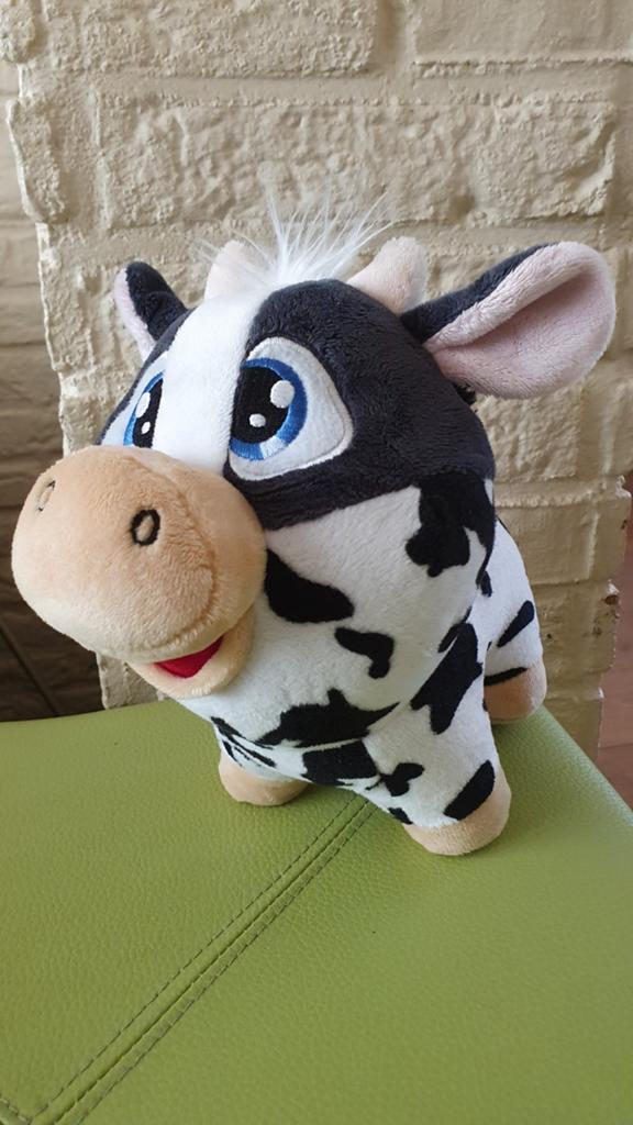 Boerderij vriendjes knuffel koe met geluid., Ophalen of Verzenden, Zo goed als nieuw, Koe