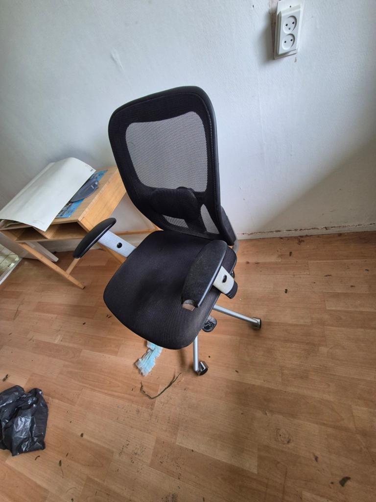 Bureaustoel, Huis en Inrichting, Bureaustoelen, Ophalen, Gebruikt, Zwart