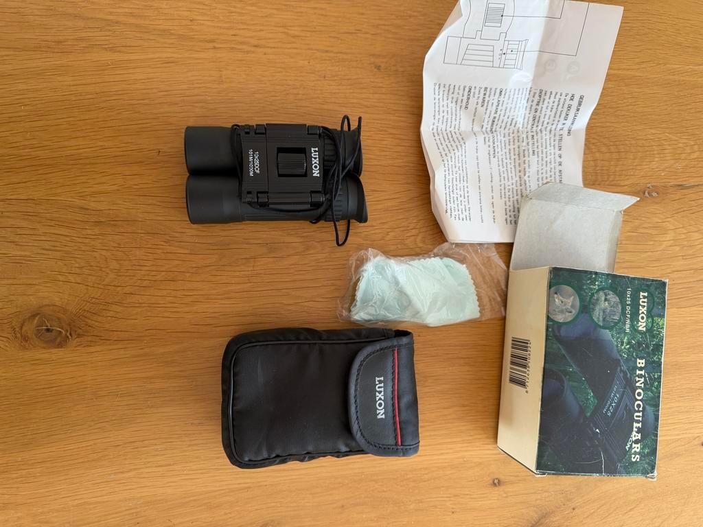 Luxon verrekijker 10x25DCF, Ophalen, Gebruikt, Dakkant (recht), 8 tot 12x