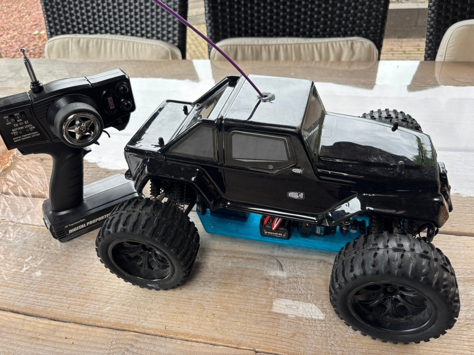 Himoto brushles rc auto, Elektro, Auto offroad, Ophalen of Verzenden, Zo goed als nieuw