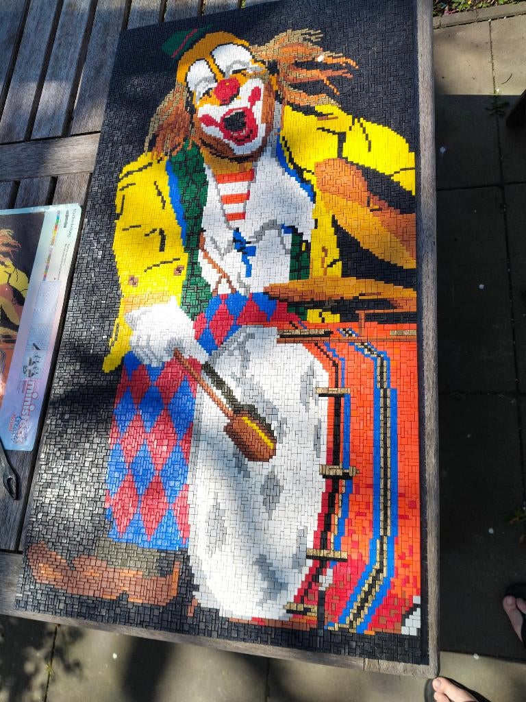 Stickit Clown met trommel – Ministeck, Ophalen of Verzenden, Zo goed als nieuw