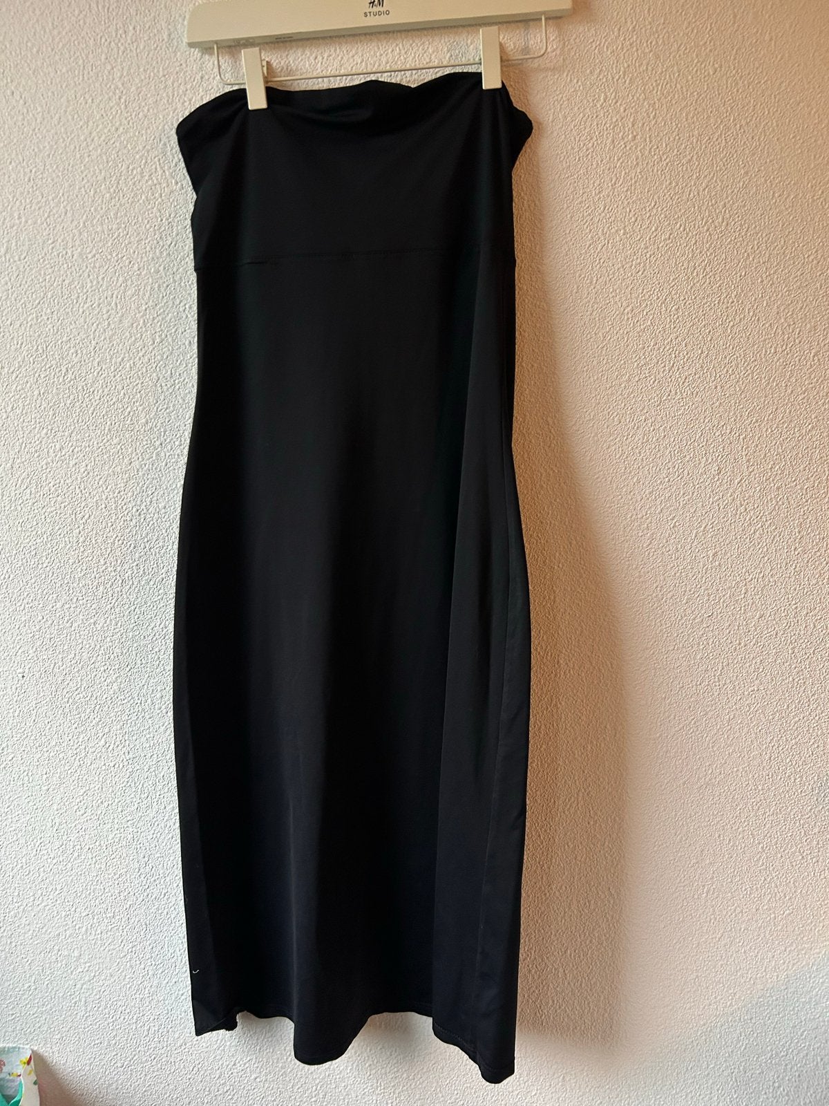 Humanoid Zwarte Strapless Jurk/Rok, Verzenden, Maat 38/40 (M), Zwart, Onder de knie