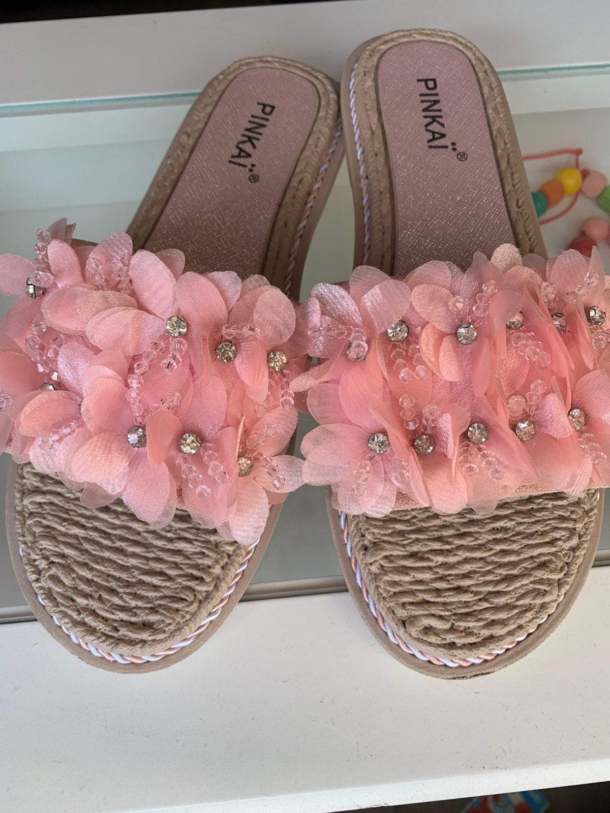 Pinkaï slippers maat 40, Ophalen of Verzenden, Zo goed als nieuw, Roze