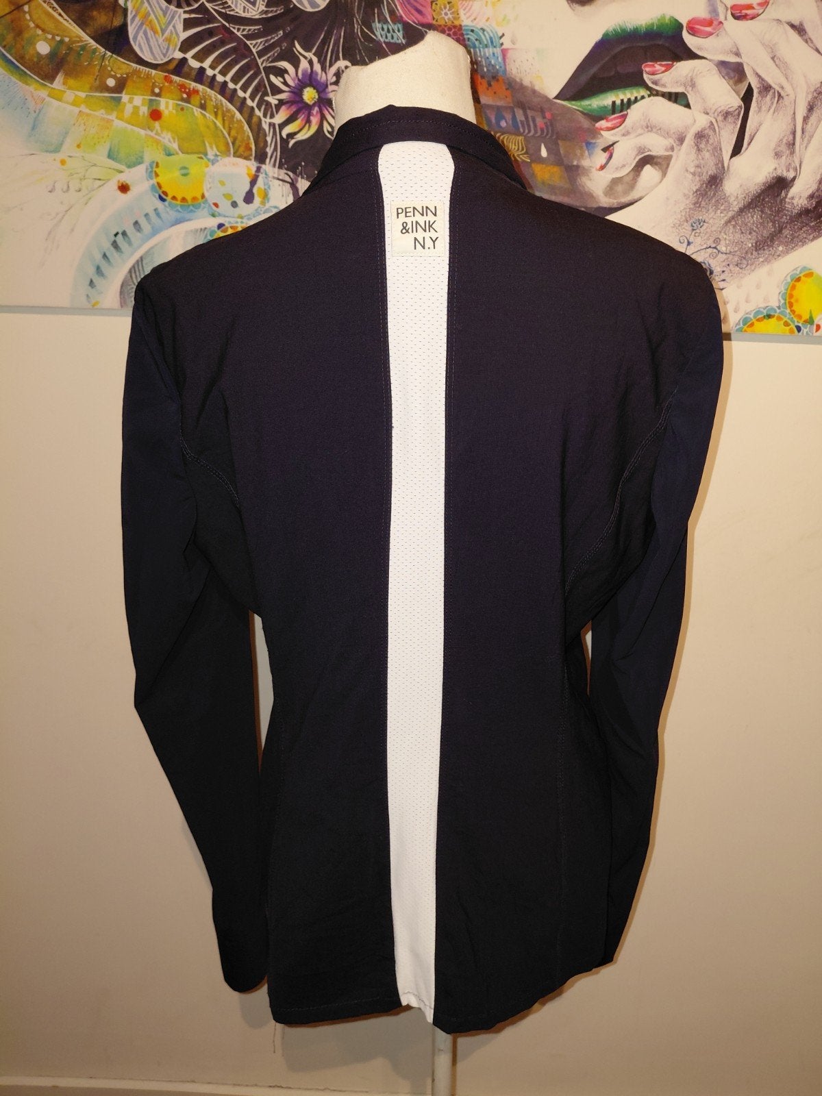Prachtige donkerblauwe Penn&Ink blazer maat 42, Kleding | Dames, Blauw, Maat 42/44 (L), Ophalen of Verzenden, Zo goed als nieuw