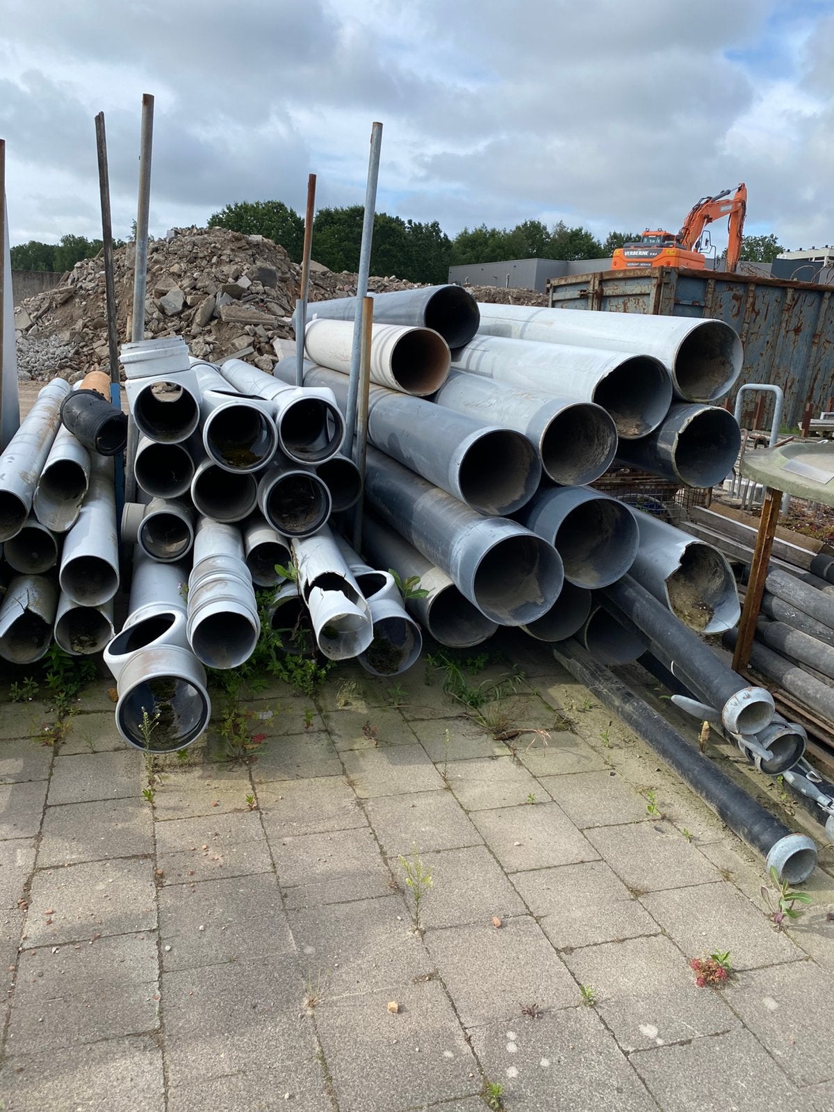 PARTIJ PVC BUIZEN, Ophalen, Gebruikt, Pvc, Minder dan 2 meter