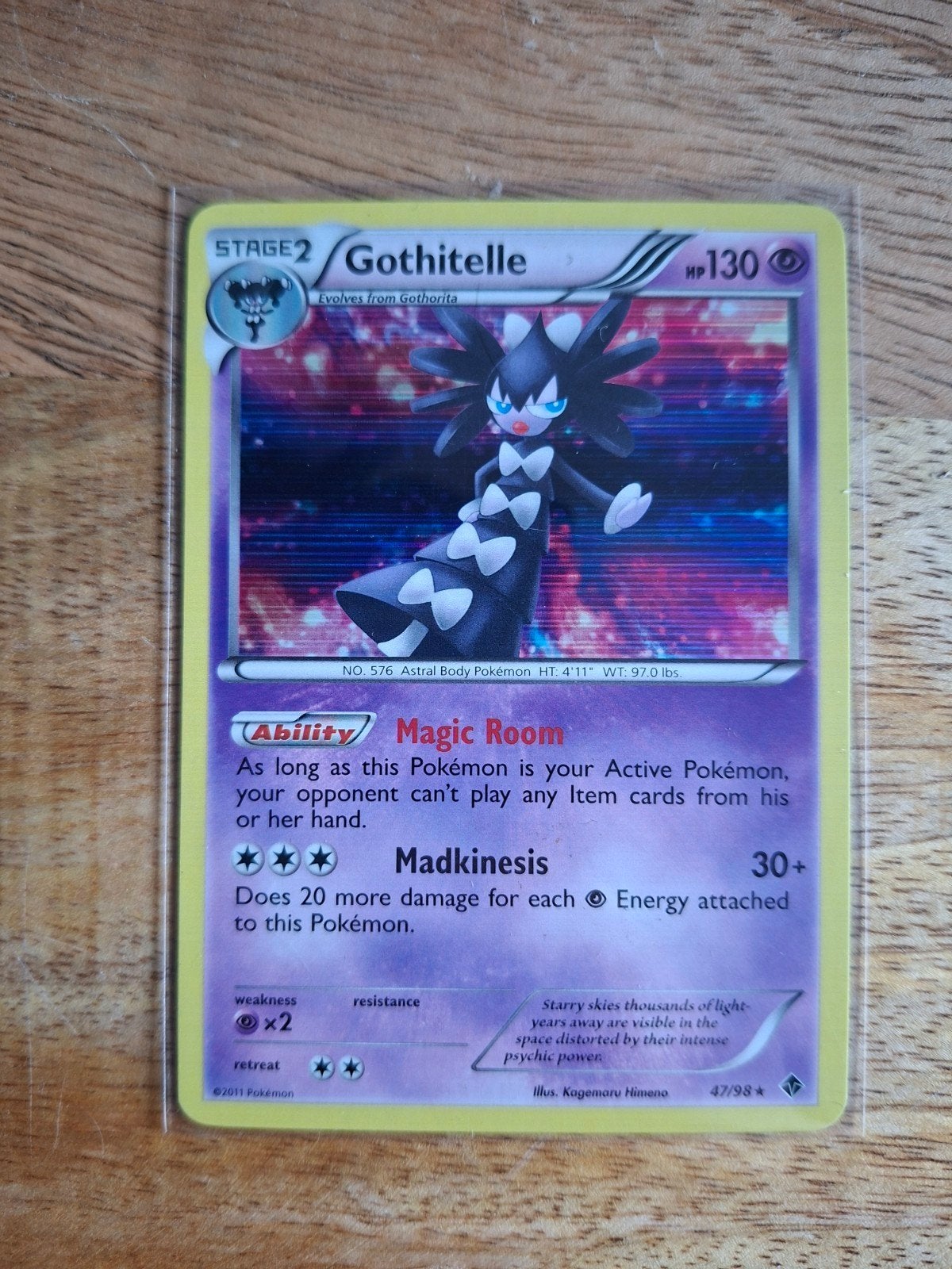 Gothitelle holo (47/98) - Emerging powers, Ophalen of Verzenden, Zo goed als nieuw, Losse kaart