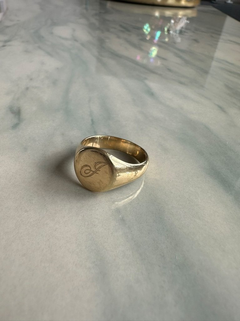 Bieden!! ring 18 18k 18 karaat goud gouden 11 gram massief, Heer, Nieuw, Ophalen of Verzenden, Goud
