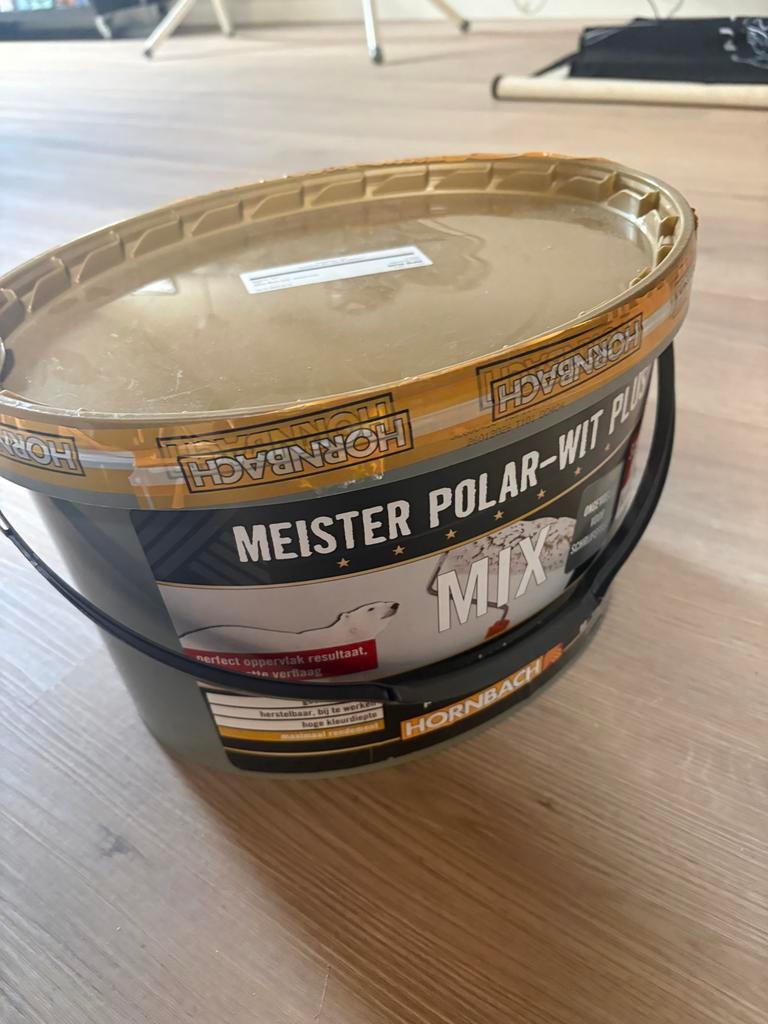 HORNBACH Meister Polar-Wit Plus verf Sandy Beach, Doe-het-zelf en Verbouw, Verf, Beits en Lak, Beige, Nieuw, Ophalen of Verzenden