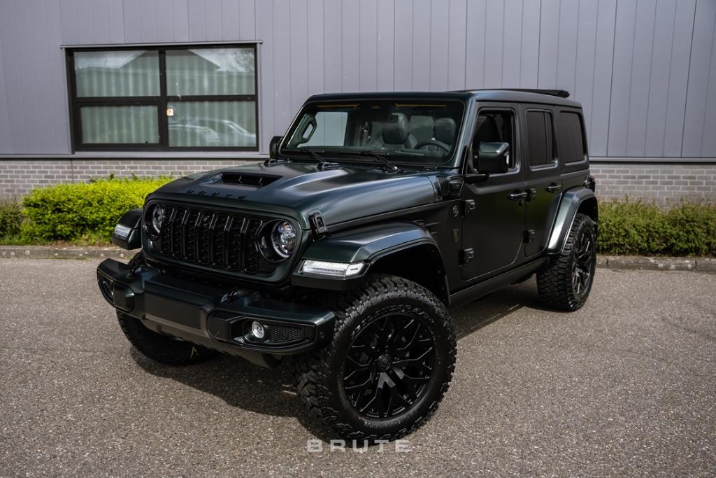 BRUTE Jeep | Benedict Green satin matt - Black woven, Auto's, Jeep, Automaat, 4 cilinders, Met garantie (alle), Bedrijf