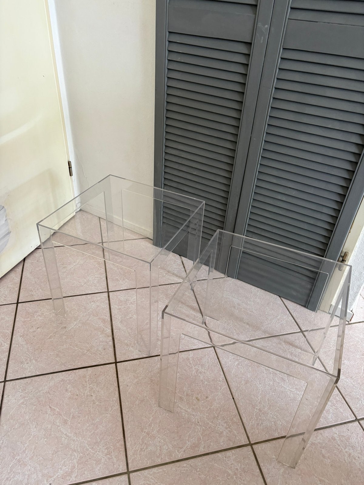 Kartell jolly design bijzetafels, Huis en Inrichting, Rond, Zo goed als nieuw, Ophalen, 45 tot 60 cm