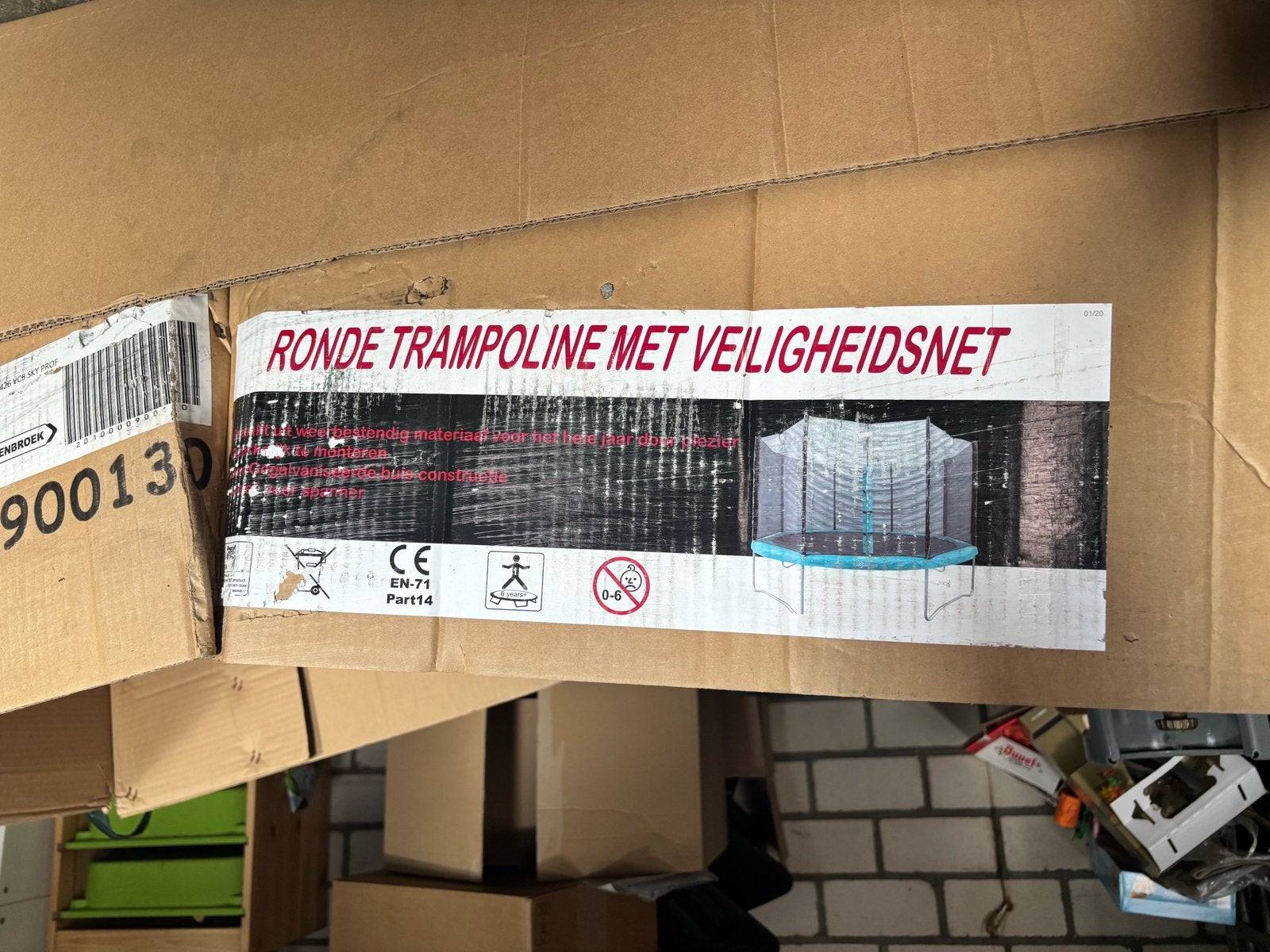 Veiligheidsnet / ronde trampoline 426 cm (V. Cranenbroek), Ophalen, Nieuw