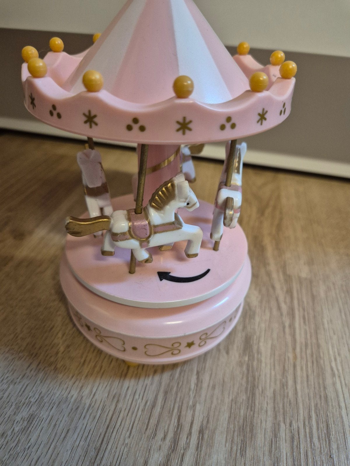 Roze carrousel muziekdoosje, Ophalen of Verzenden