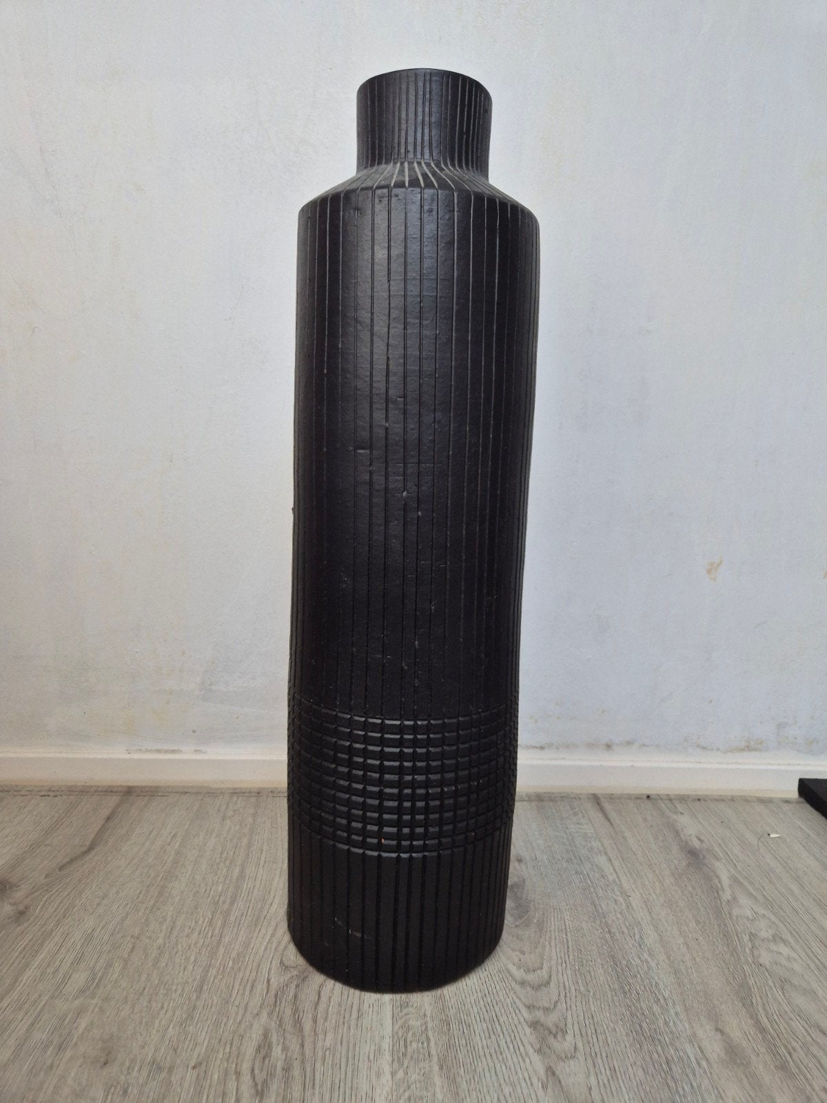 Zwarte stenen vaas 60cm, Ophalen of Verzenden