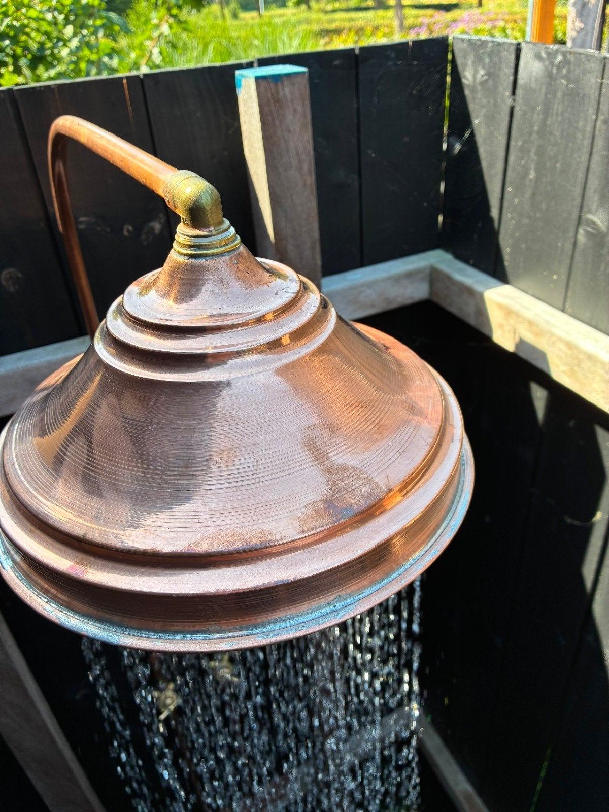 Nieuwe Koperen Douchekop - Diameter 25,5 cm, Huis en Inrichting, Badkamer | Badkamermeubels, Minder dan 50 cm, Overige typen, Nieuw