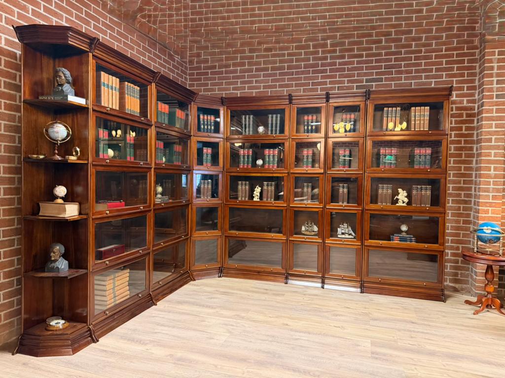 Globe Wernicke hoek boekenkast, Ophalen, 200 cm of meer, Engels kantoor, Jan frantzen