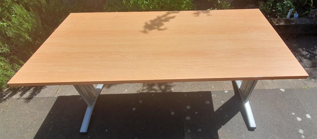 Bureautafel, 160 cm, Gebruikt, Hout, Overige merken
