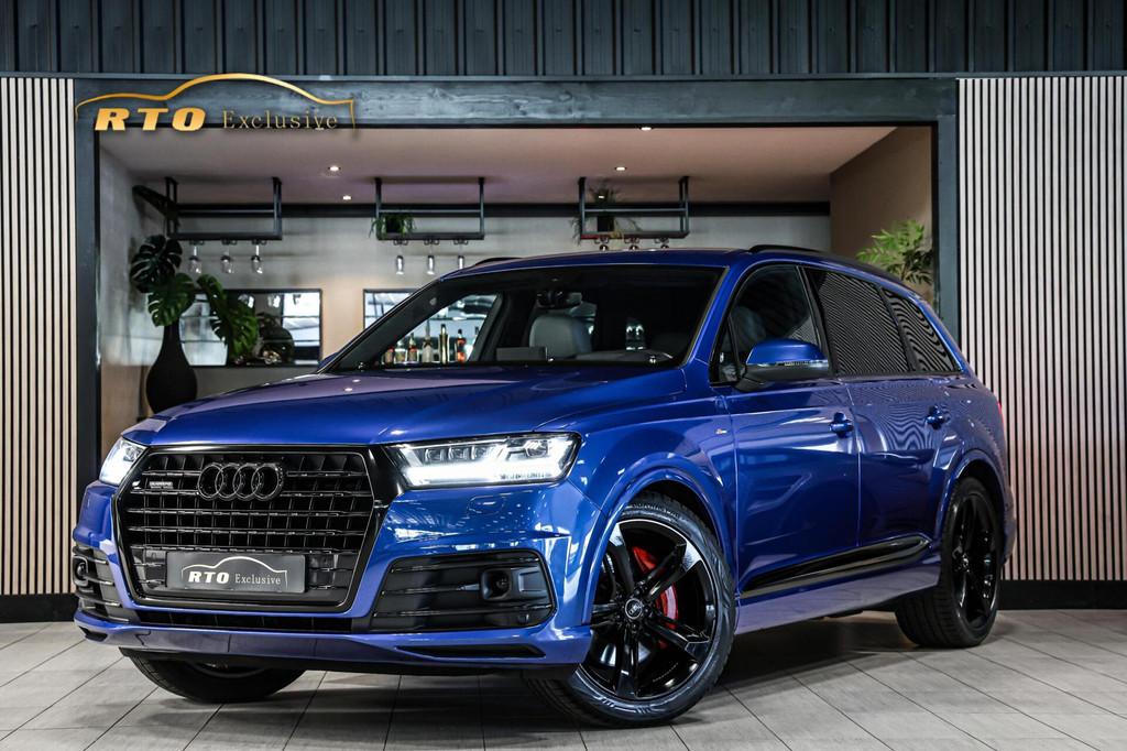 Audi Q7 3.0 TFSI quattro S-Line|B&O|HUD|Trekh.|Virtual|Nacht, Auto's, Audi, Gebruikt, Euro 6, 2995 cc, Met garantie (alle)
