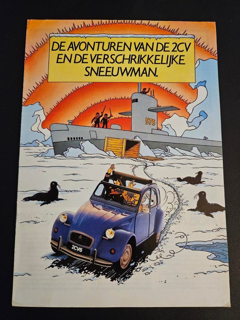 Brochure Citroën 2CV Kuifje 1987, Ophalen of Verzenden, Zo goed als nieuw, Citroën