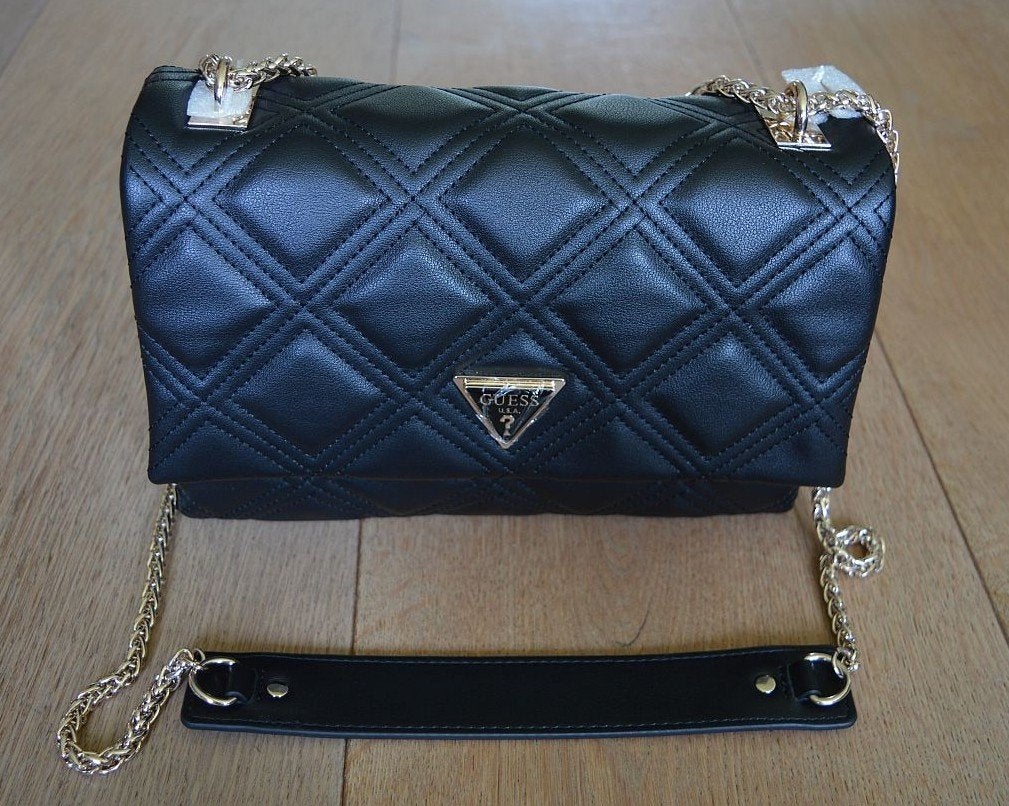 Nieuwe zwarte Guess handtas met hoes en kaartjes, Ophalen, Nieuw, Zwart, Handtas