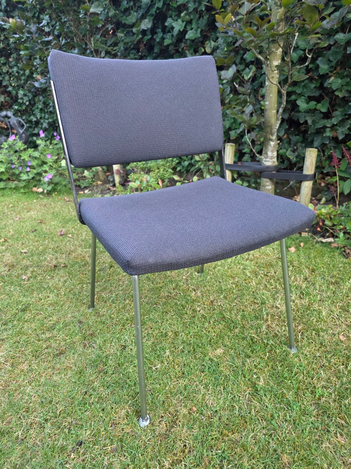 6 Eetkamerstoelen, Ophalen, Gebruikt, Zwart, Stof