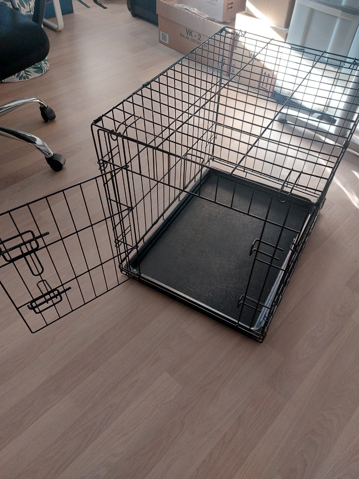 honden bench klein, zwart metaal, Ophalen