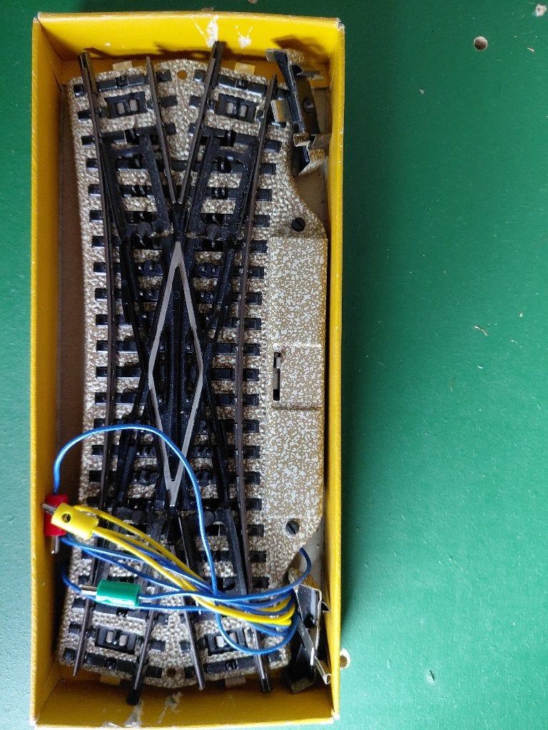 Märklin 5207 Engelse wissel, Hobby en Vrije tijd, Modeltreinen | H0, Wisselstroom, Gebruikt, Rails, Ophalen of Verzenden