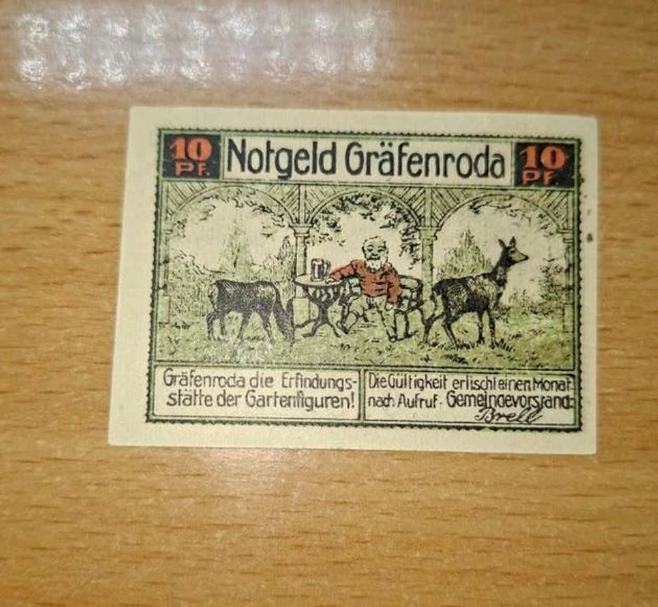 Duits Notgeld Gräfenroda Noodgeld, Ophalen of Verzenden, Duitsland