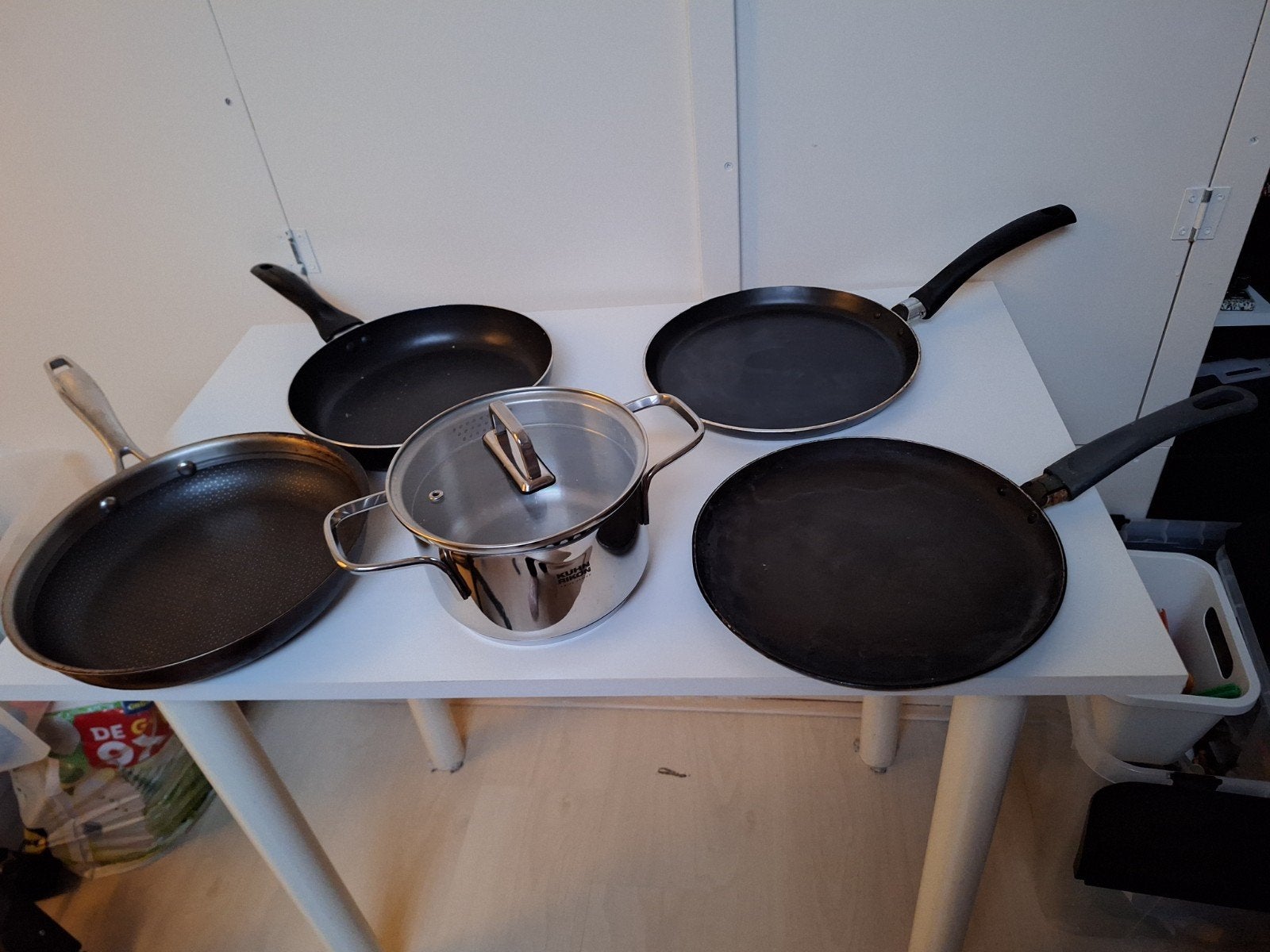 Koekenpannen, pannenkoekpannen, Ophalen of Verzenden, Zo goed als nieuw, Overige materialen, Koekenpan