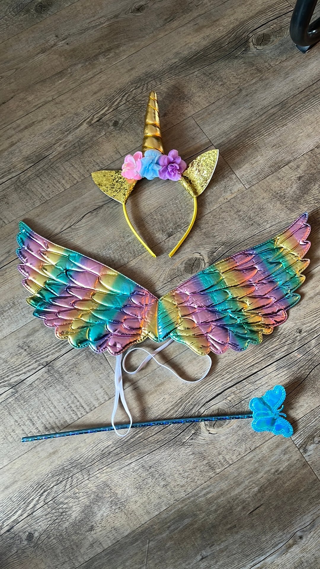 Verkleed verkleden setje vleugel en unicorn haarband, Kinderen en Baby's, Carnavalskleding en Verkleedspullen, Ophalen of Verzenden