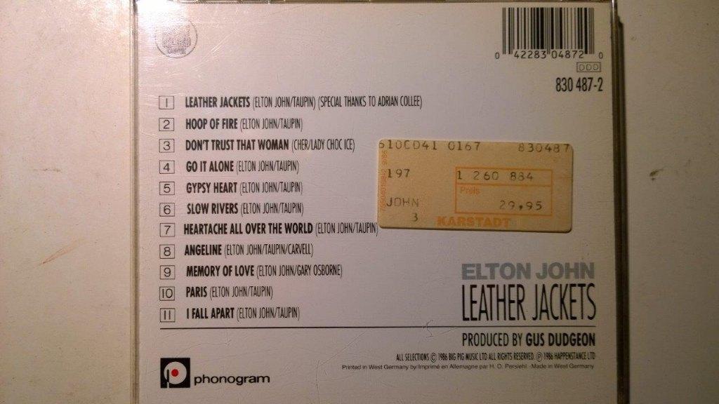 Elton John - Leather Jackets, Ophalen of Verzenden, Zo goed als nieuw