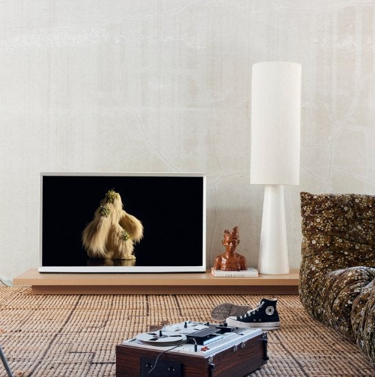 HKliving Cylinder lampvoet XL - Wit, Ophalen, 200 cm of meer, Keramiek, E27 (groot)