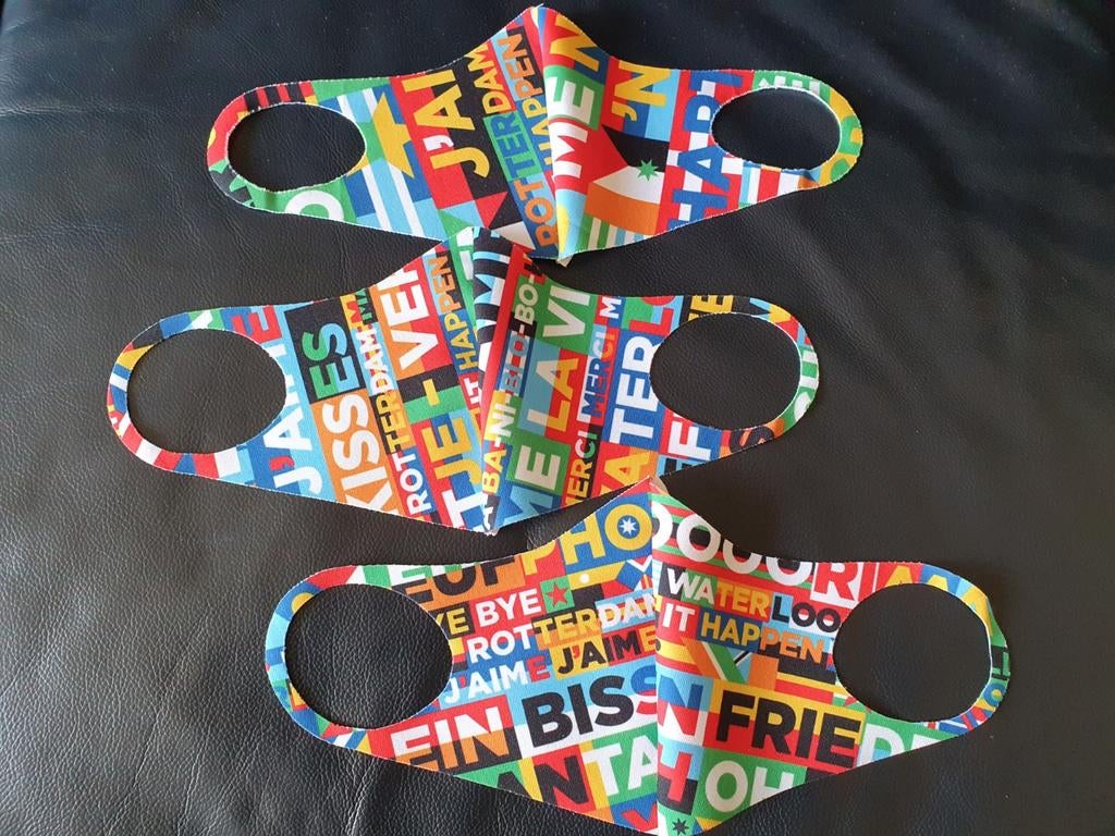Eurovision 2021 Rotterdam 3 Mondkapjes Nieuw, Ophalen of Verzenden, Nieuw