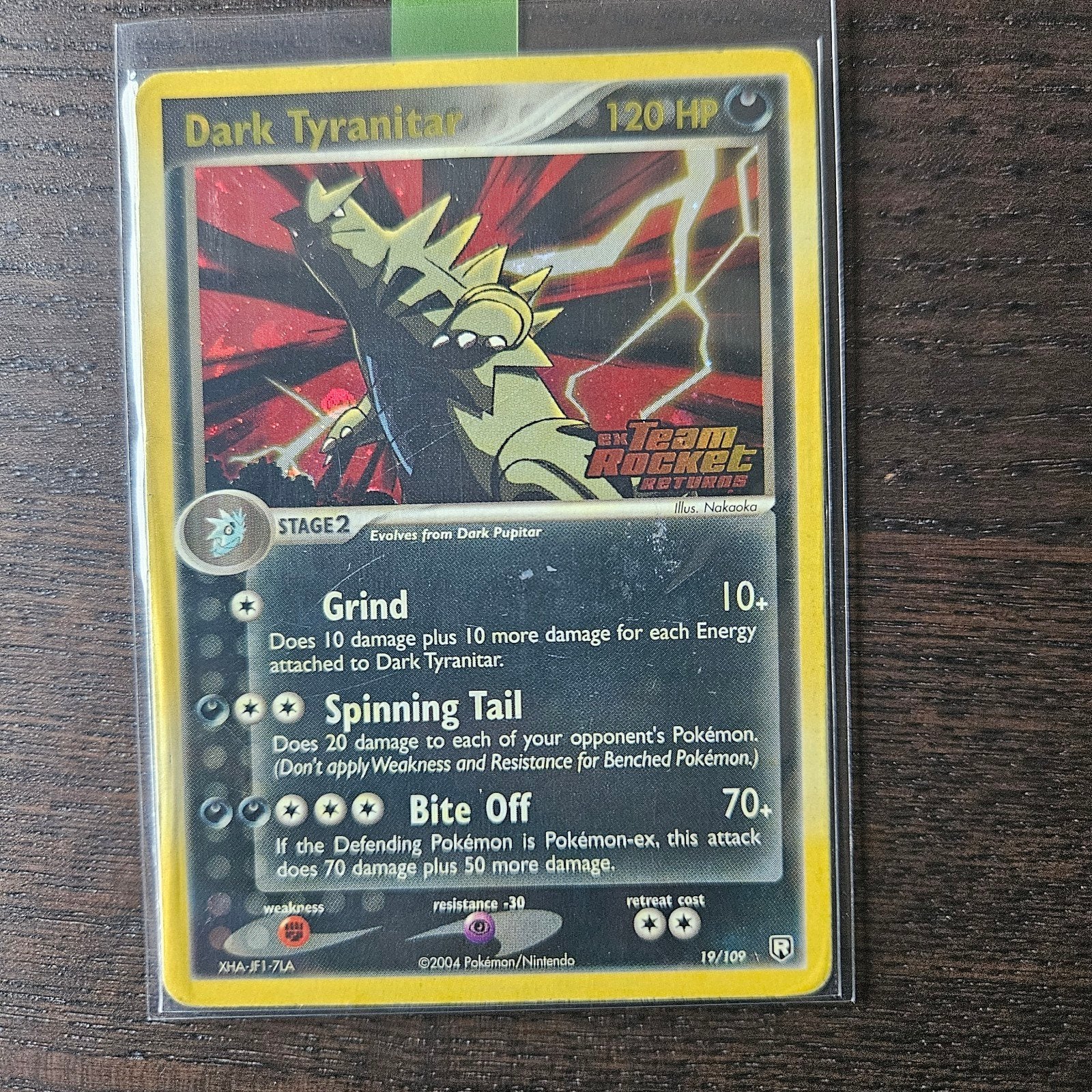 Dark Tyranitar Reverse Holo, Hobby en Vrije tijd, Verzamelkaartspellen | Pokémon, Ophalen of Verzenden, Gebruikt, Losse kaart