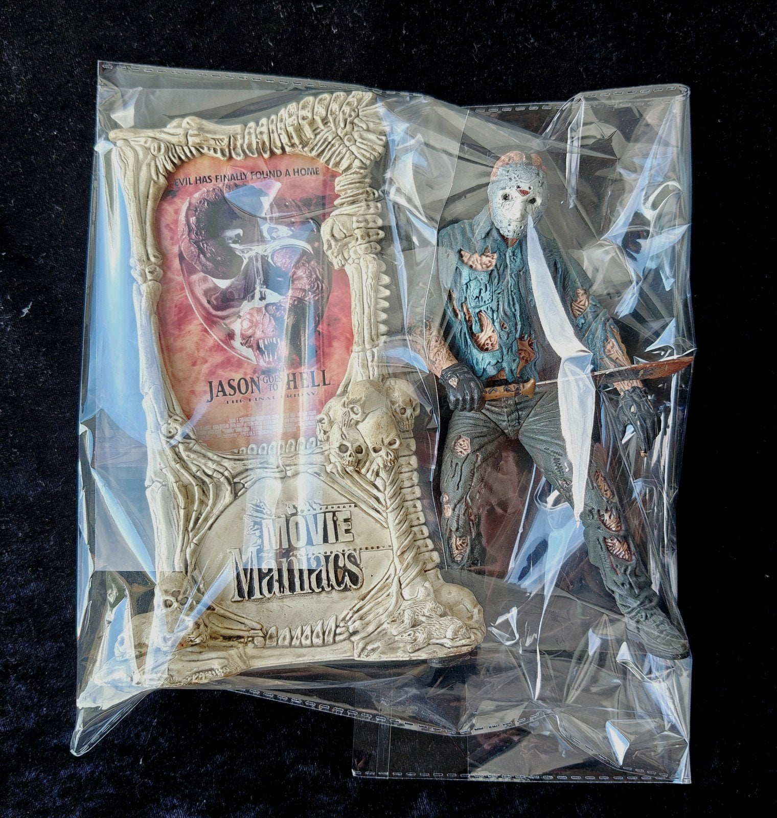McFarlane Movie Maniacs Jason Voorhees (Jason Goes to Hell), Ophalen of Verzenden, Zo goed als nieuw