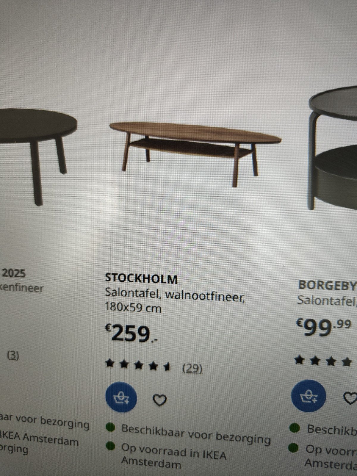 te koop stockholm salontafel in goede staat, Ophalen, 50 tot 100 cm, Zo goed als nieuw, 150 tot 200 cm