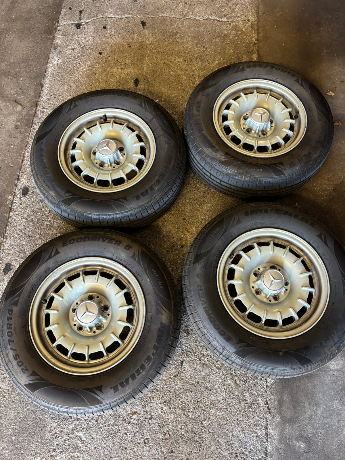 Mercedes Benz kroonkurk velgen 14 inch, Auto diversen, Wieldoppen, Ophalen of Verzenden