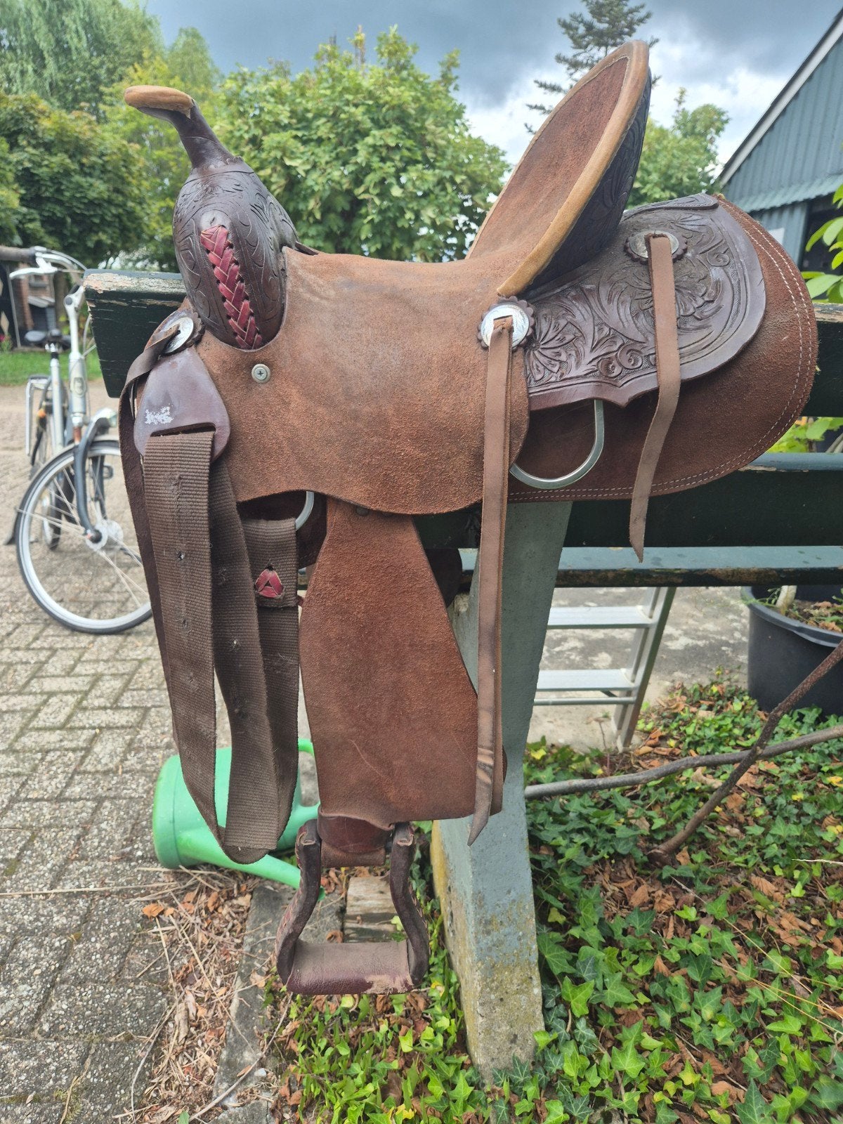 Kinder westernzadel, Ophalen of Verzenden, Gebruikt, Overige disciplines, Inclusief stijgbeugels